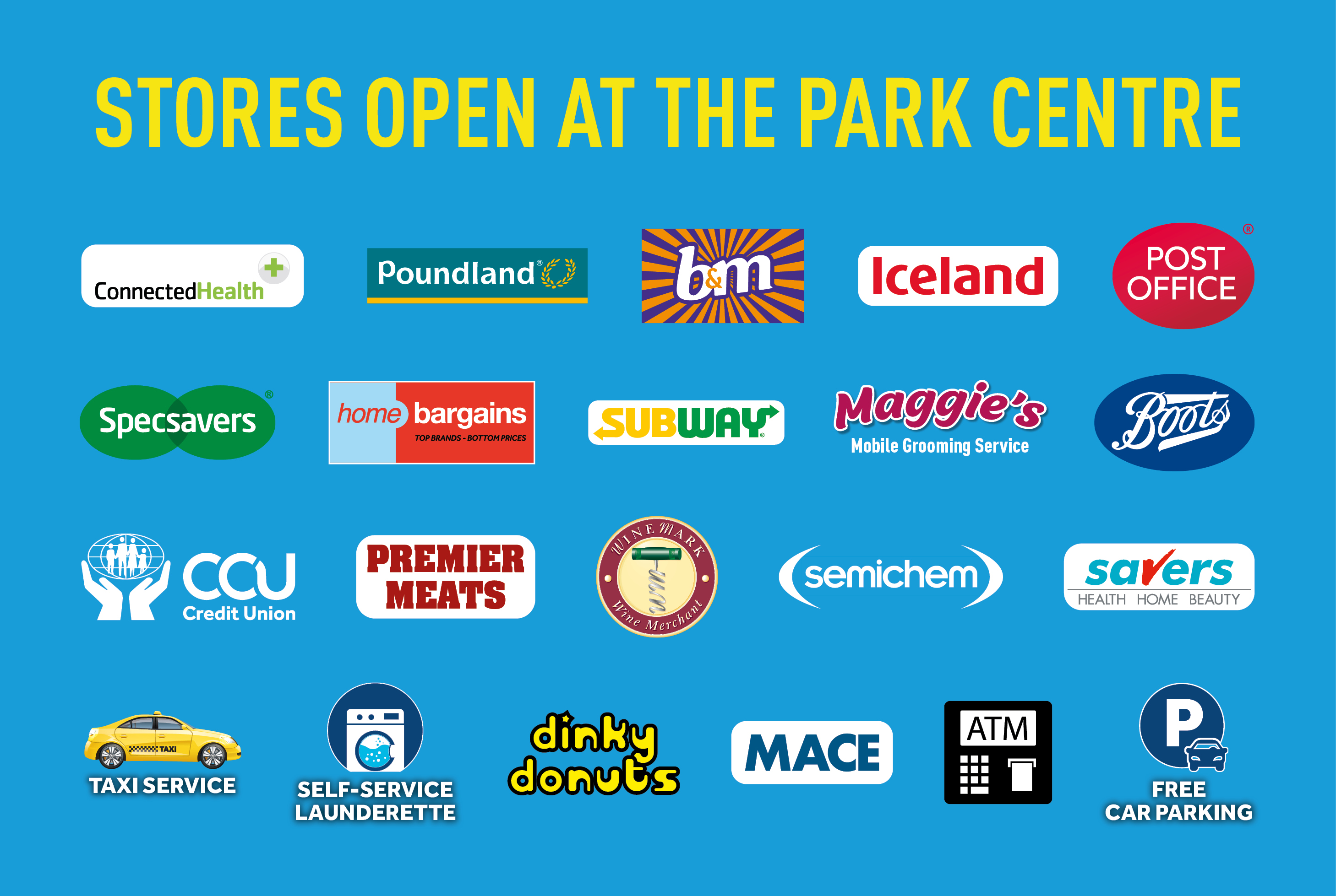 Stores open Jan 2021 Park Centre