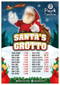 Park Centre - Santa's Grotto Times 2021